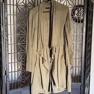 Utility green coat